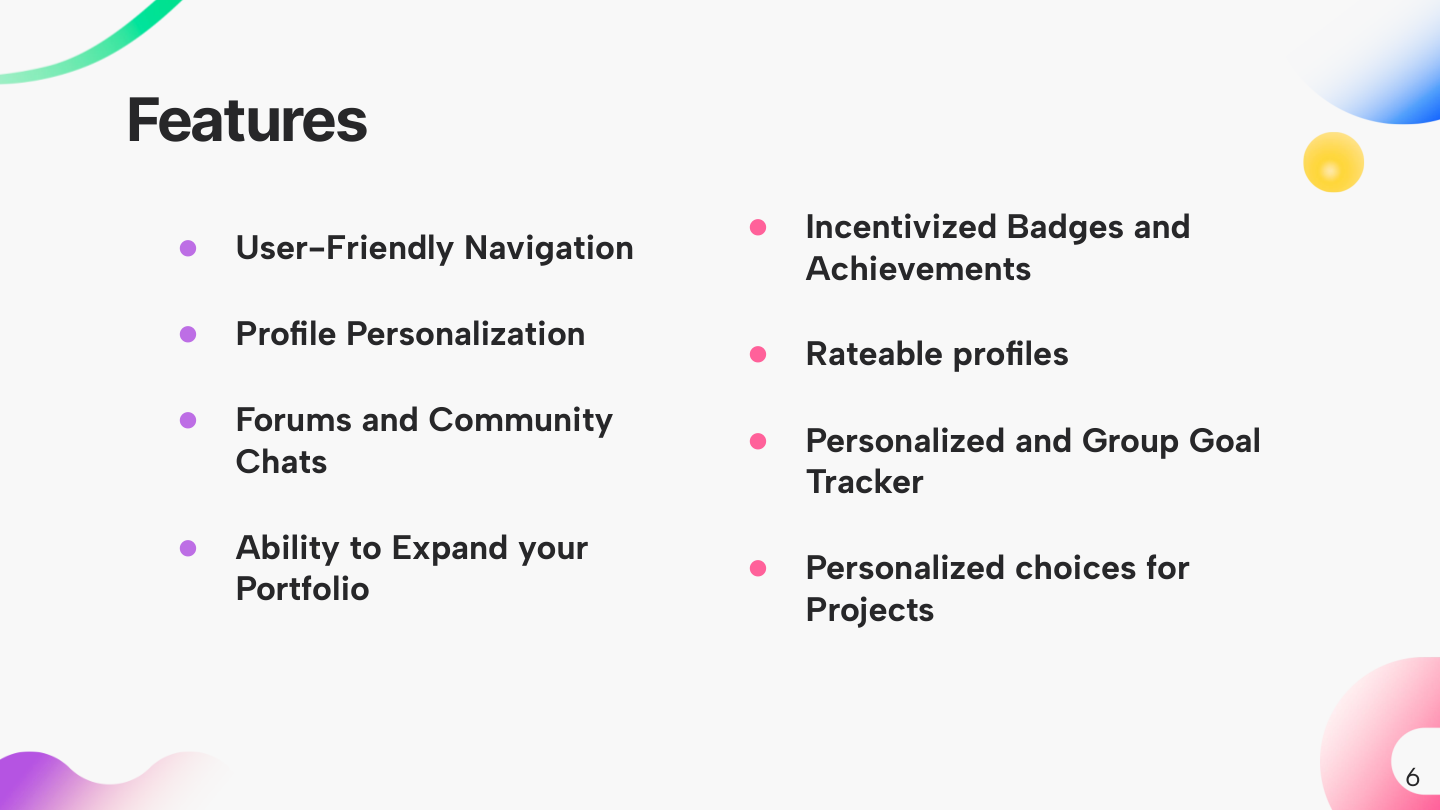 Phase III — Feature set for the prototype narrative